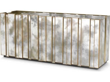 Eichholtz Nottingham Antique Mirror Glass Brushed Brass Dresser EIC118610