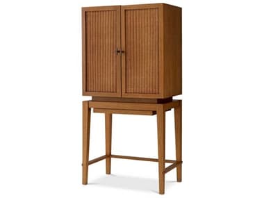 Eichholtz Borchard Caramel Oak Veneer Bar Cabinet EIC118633
