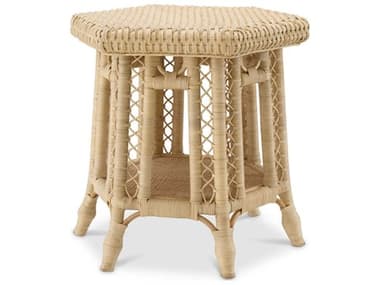 Eichholtz Saba Hexagon Natural Rattan Side Table EIC118639
