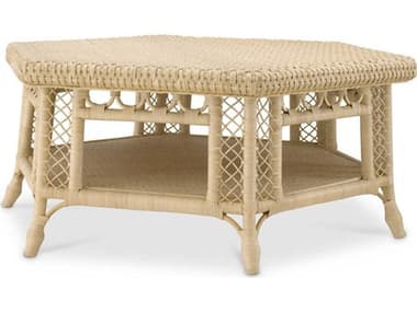 Eichholtz Saba Hexagon Natural Rattan Coffee Table EIC118674