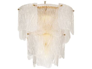 Eichholtz Asinara S Clear Textured Glass Chandelier EIC118762UL