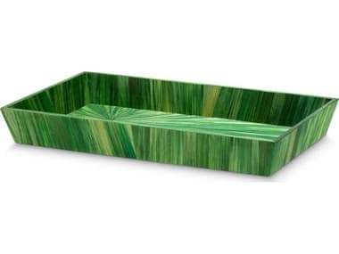 Eichholtz Harvard S Straw Marquetry Green Desk Tray EIC118911