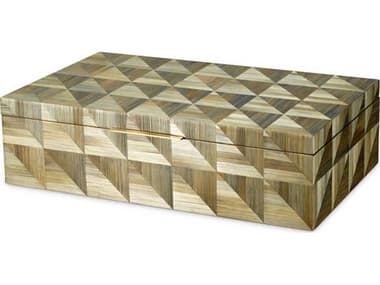 Eichholtz Hilgard Straw Marquetry Brown Box EIC118915