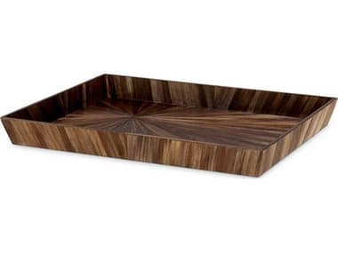 Eichholtz Harvard L Straw Marquetry Brown Desk Tray EIC118928