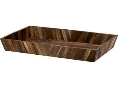 Eichholtz Harvard S Straw Marquetry Brown Desk Tray EIC118929