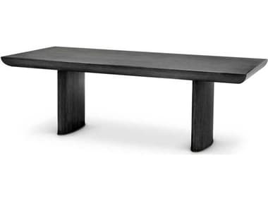 Eichholtz Winston Charcoal Grey Oak Veneer Dining Table EIC119058