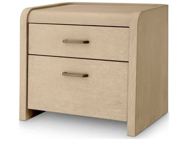 Eichholtz Joane Washed Oak Veneer Nightstand EIC119145