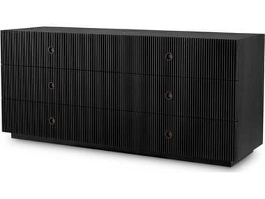 Eichholtz Chest Dimitrios Charcoal Grey Oak Veneer Drawer EIC119211