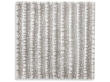 Eichholtz Division Straight Raku Ceramic Crackled White Wall Decoration EIC119273