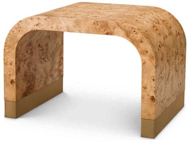 Eichholtz Quinton Light Brown Mappa Burl Veneer Side Table EIC119326