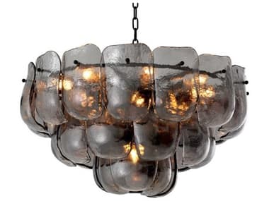 Eichholtz Gustave Smoke Glass Chandelier EIC119342UL