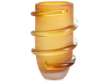Eichholtz Eliano S Frosted Amber Vase EIC119404