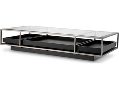 Eichholtz Roxton Brushed Steel Coffee Table EIC119421