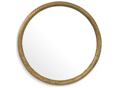 Eichholtz Salvi Round Vintage Brass Mirror EIC119433