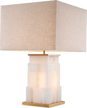 Eichholtz Fabiano Alabaster Incl Shade Table Lamp EIC119656UL