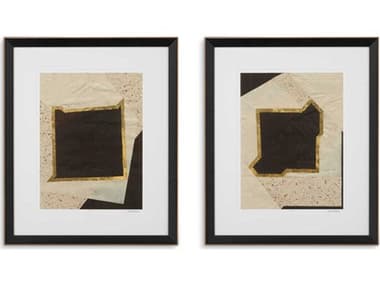 Eichholtz By Set of 2 Print Creased Umber Vanna Lam EIC119748