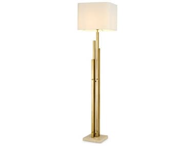 Eichholtz Destino Vintage Brass Incl Shade Floor Lamp EIC119991UL
