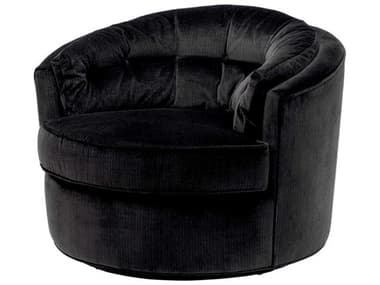 Eichholtz Recla Swivel Black Club Chair EICA110308