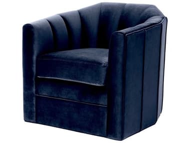 Eichholtz Delancey Swivel Blue Velvet Accent Chair EICA112511