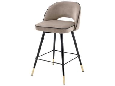 Eichholtz Cliff Velvet Upholstered Swivel Counter Stool Set of 2 EICA113712