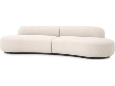 Eichholtz Bjorn Boucle Cream Black Base Upholstered Sofa EICA114297