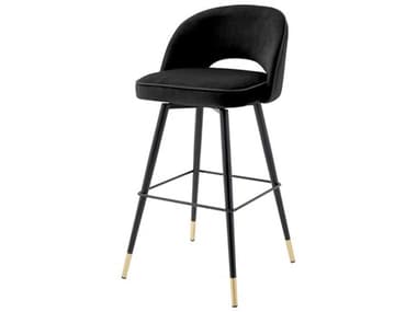 Eichholtz Cliff Velvet Upholstered Swivel Bar Stool Set of 2 EICA114574