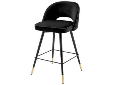 Eichholtz Cliff Velvet Upholstered Swivel Counter Stool Set of 2 EICA114575