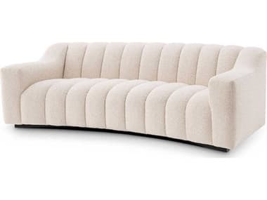 Eichholtz Kelly Boucle Cream Black Base Upholstered Sofa EICA114916