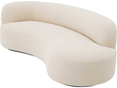 Eichholtz Morten Boucle Cream Black Base Upholstered Sofa EICA115164
