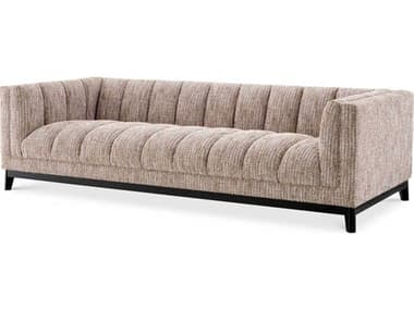 Eichholtz Ditmar Mademoiselle Beige Black Base Upholstered Sofa EICA115439