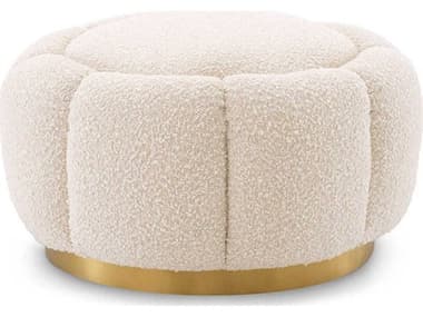 Eichholtz Inger Cream Upholstered Ottoman EICA115620