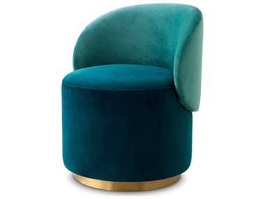 Eichholtz Greer Green Velvet Upholstered Armless Dining Chair EICA117960