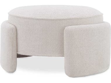 Eichholtz Ortega White Upholstered Accent Stool EICA118504