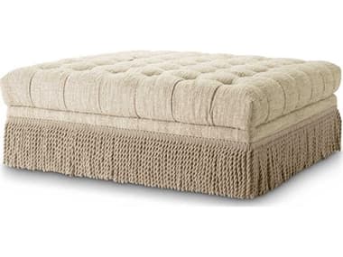 Eichholtz Dorantes Boucle Sonata Cream Upholstered Ottoman EICA118729