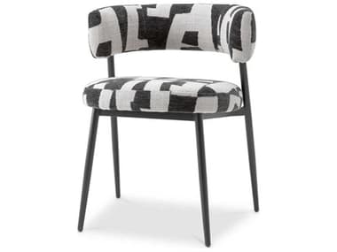 Eichholtz Folsom Black Upholstered Armless Dining Chair EICA118865