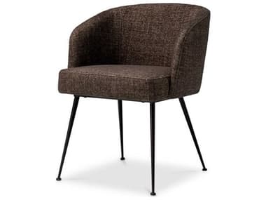 Eichholtz Aiden Brown Upholstered Arm Dining Chair EICA119505