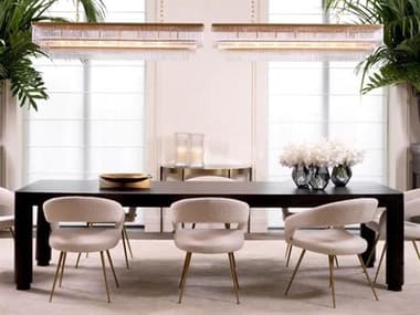 Eichholtz Bravo Oak Wood Dining Room Set EICBRAVODININGSET4