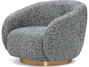 Eichholtz Brice Swivel Chair in Montclair Blue EICCMA0027