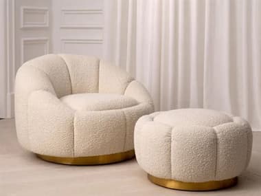 Eichholtz Inger Chair and Ottoman Set EICINGERLIVINGSET