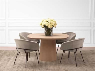 Eichholtz Motto Oak Wood Dining Room Set EICMOTTODININGSET1