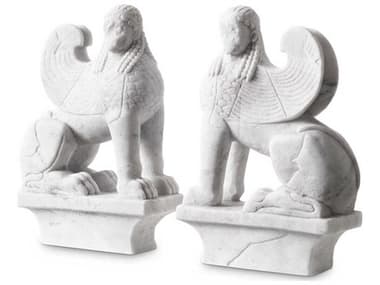 Eichholtz Book Ends White Marble Bookend Set of 2 EICTM0079