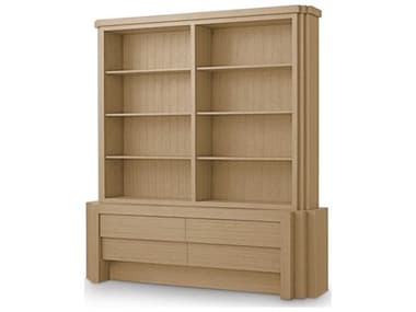 Eichholtz Metropolitan Oak Wood Natural Veneer Display Cabinet EICTM0136