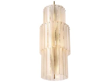 Eichholtz Imperial Antique Bronze Brass Traditional Tiered Cylinder Chandelier EICTM0145UL