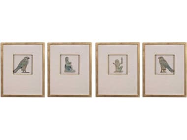 Eichholtz Prints Wall Art Inlay Hermopolis Set of 4 EICTM0165