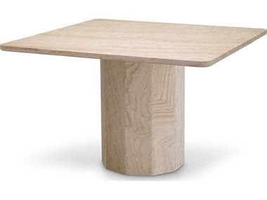 Eichholtz Piazza Square Stone Travertine Dining Table EICTM0220
