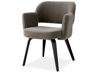Eichholtz Park Brown Upholstered Arm Dining Chair EICTMA0005