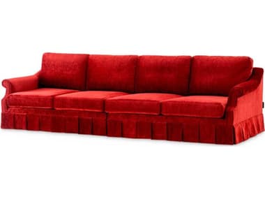 Eichholtz Verplanck Wrey Velvet Red Upholstered Sofa EICTMA0206