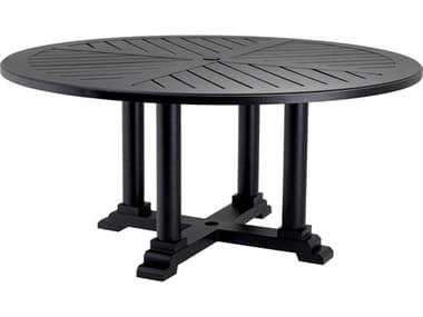 Eichholtz Outdoor Black Finish Dining Table EIO113645