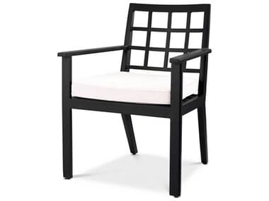 Eichholtz Outdoor Black Finish Sunbrella Canvas Dining Chair EIO115024
