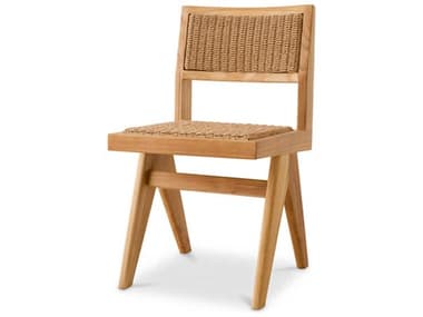 Eichholtz Outdoor Natural Teak Weave Dining Chair EIO117432